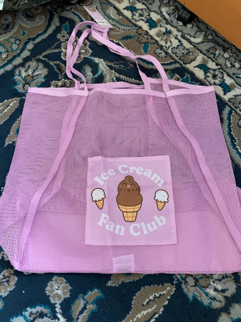 Pusheen Pink Mesh Beach Tote - Pusheen Shmmer Box Exclusive